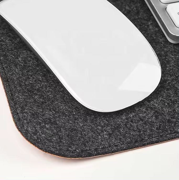 Wool Felt Desk Pad - Charcoal / Large