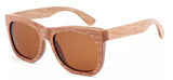 Bamboo Wood Wayfarer Sunglasses - Brown