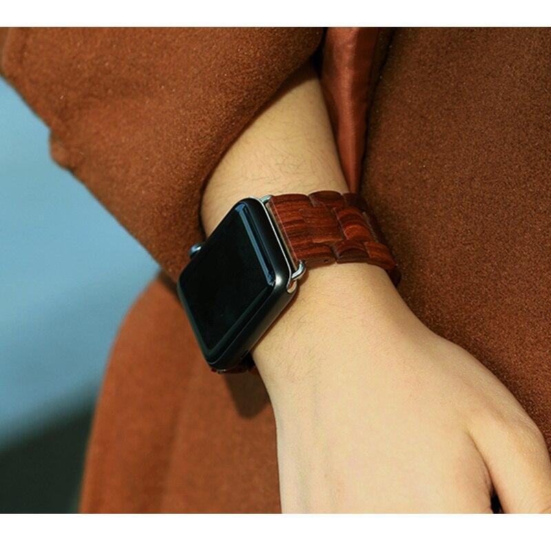 wooden watch band for apple watch