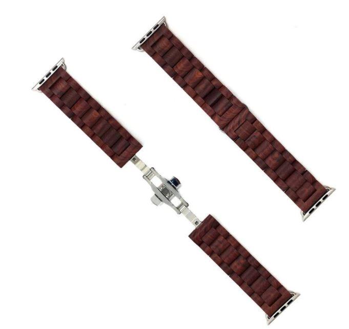 red sandalwood apple watch band