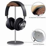 wood headphone stand features