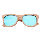Bamboo Wood Wayfarer Sunglasses - Blue