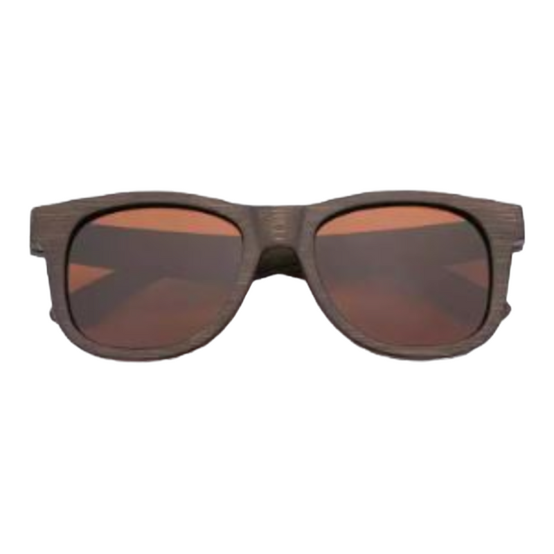 Walnut Wood Wayfarer Sunglasses - Brown