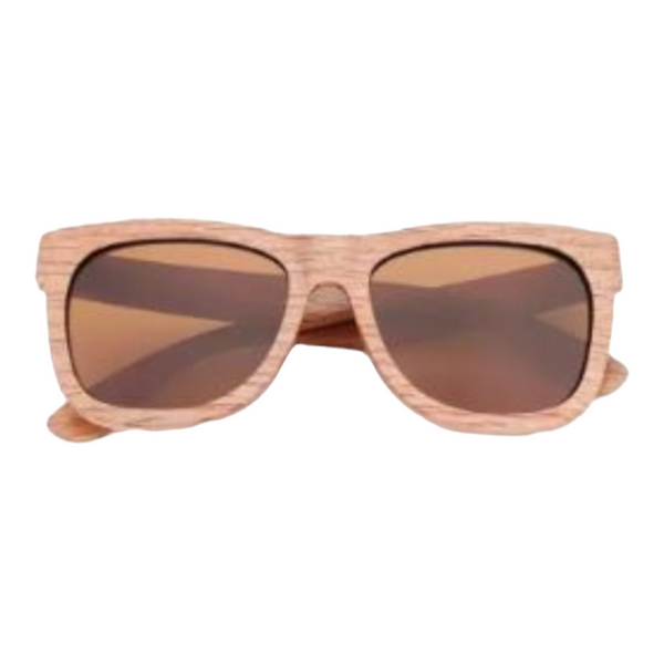Bamboo Wood Wayfarer Sunglasses - Brown